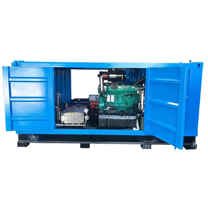22000psi penukar haba tiub pembersihan automatik mesin letupan hidro